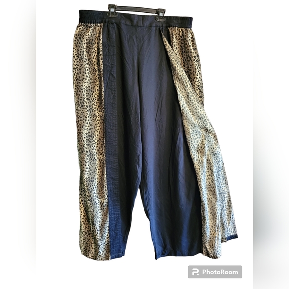 Vintage Loungewear Fashion Fantasy 3pc  Top Vest Pants Y2K 90s XXL Cheetah Queen - Picture 7 of 10